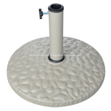 Outdoor 10KGS White Round Resin Umbrella Base